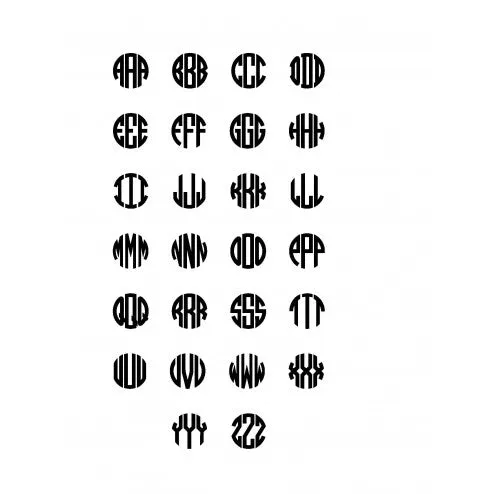 10K Gold Block Monogram Earrings