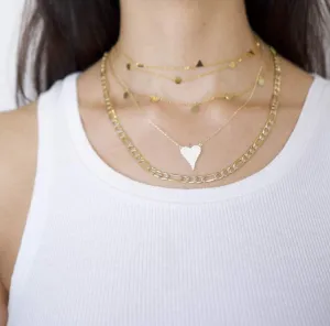 10K Gold Figaro Chain Necklace