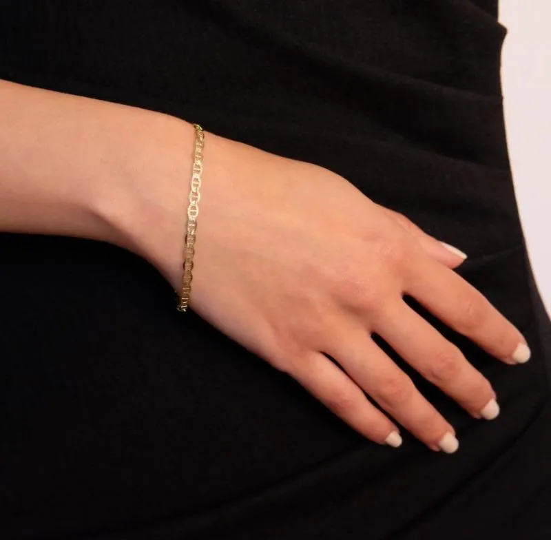 10K Gold Mariner Chain Bracelet