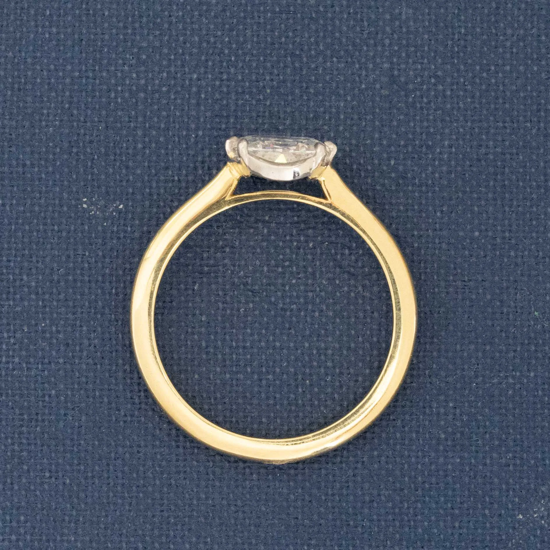 1.17ct Old Mine Cushion Cut Diamond Solitaire, GIA H SI1