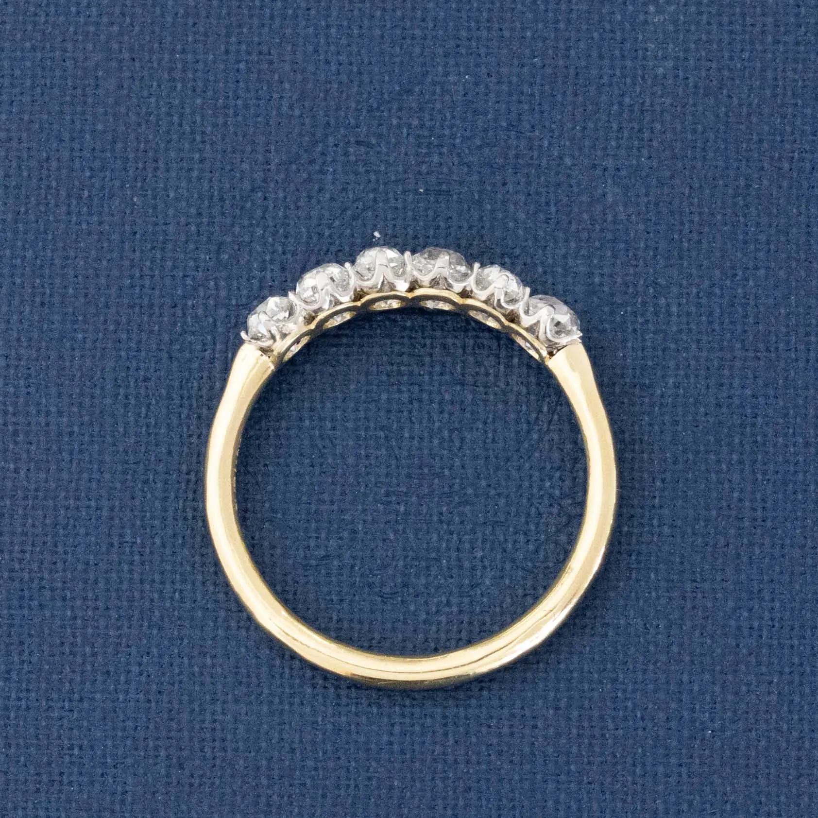 1.24ctw Old Mine Cut Diamond 6-Stone Band
