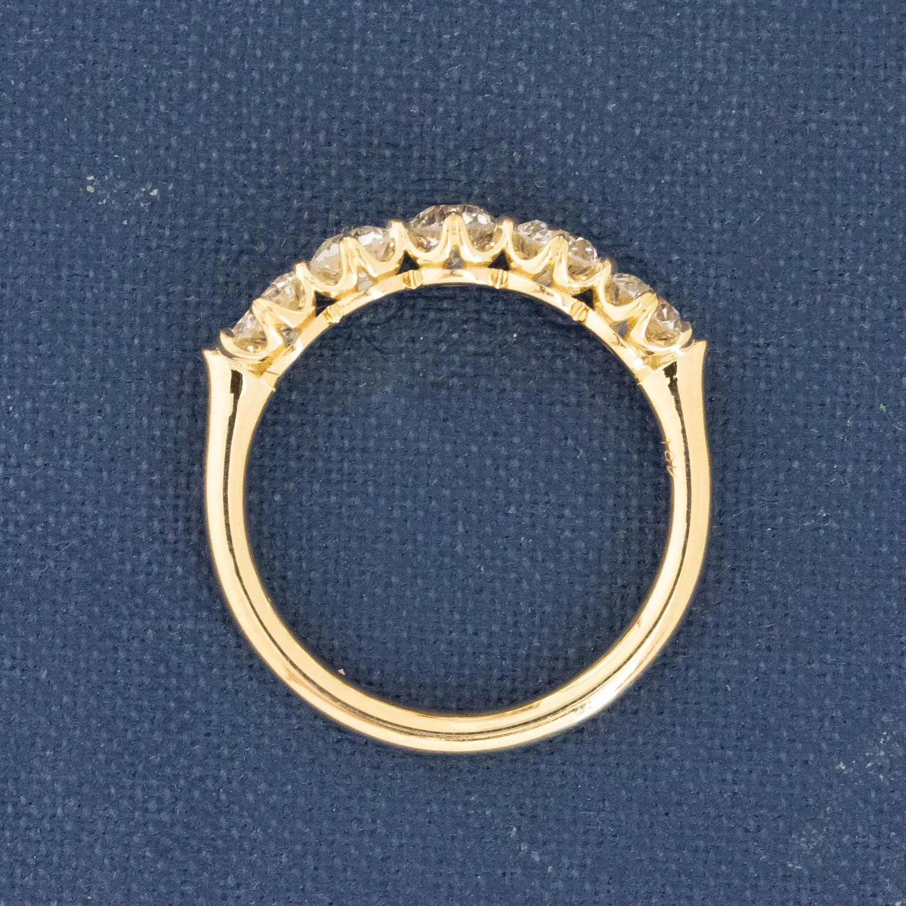 1.38ctw Old European Cut Diamond 5-Stone Band