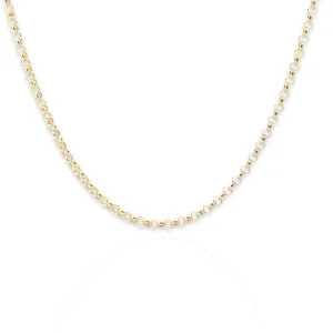 14K Gold 3.75mm Rolo Chain Necklace