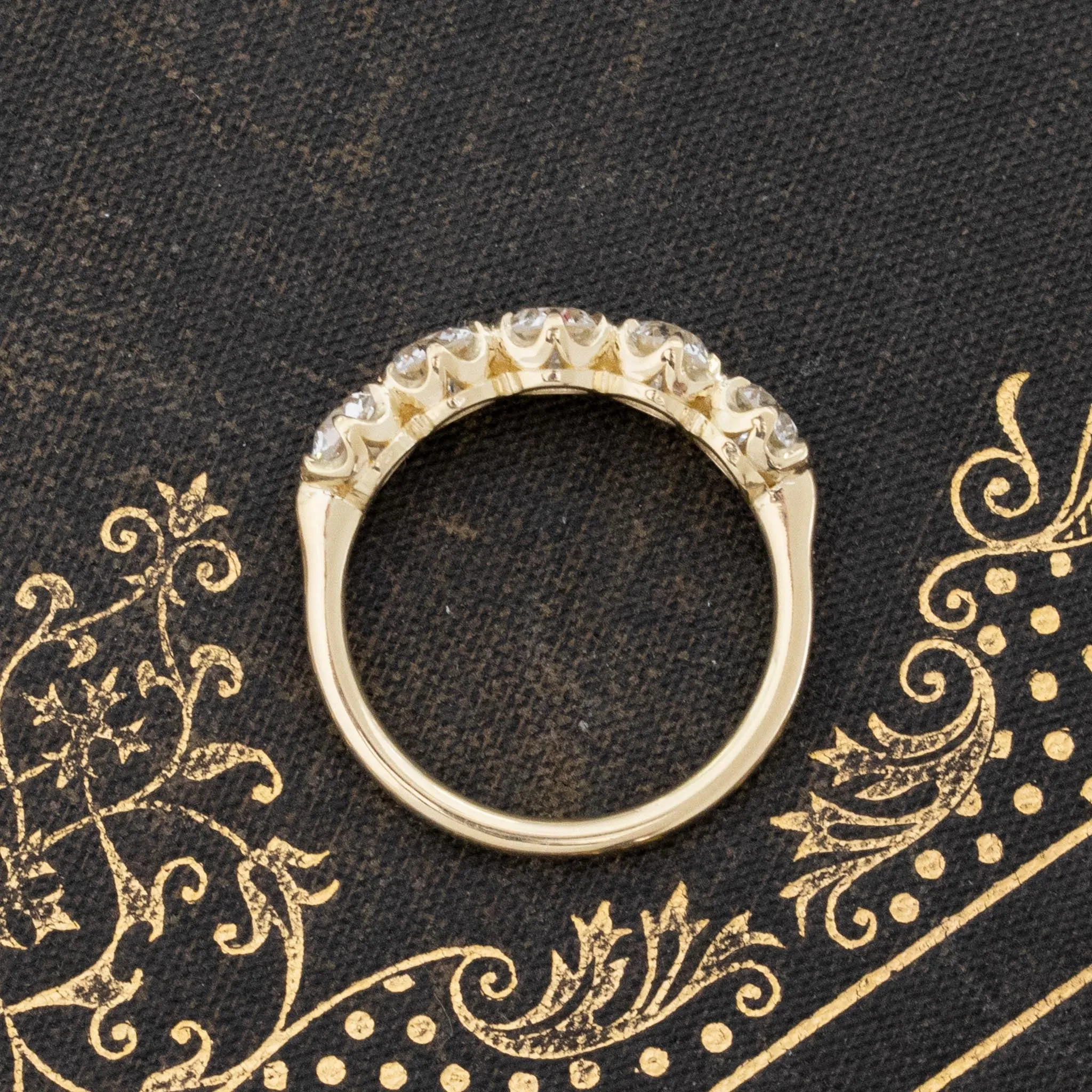 1.53ctw Old European Cut Diamond 5-Stone Band
