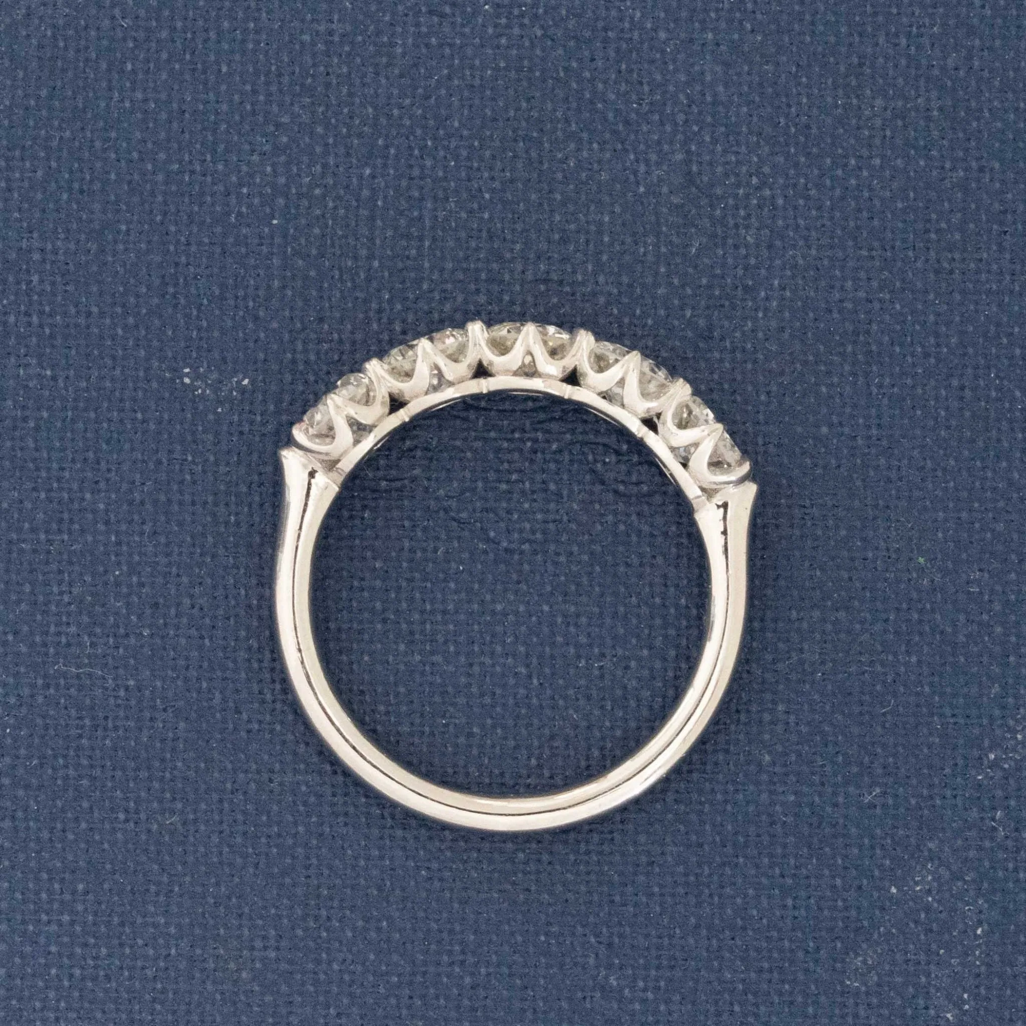 1.61ctw Old European Cut Diamond 5-Stone Band