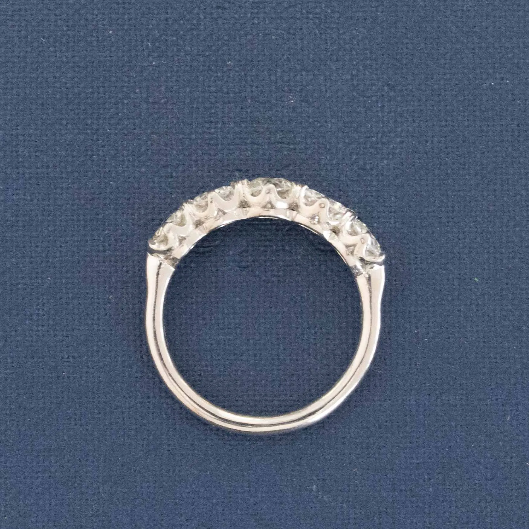 1.71ctw Old European Cut Diamond 5-Stone Band