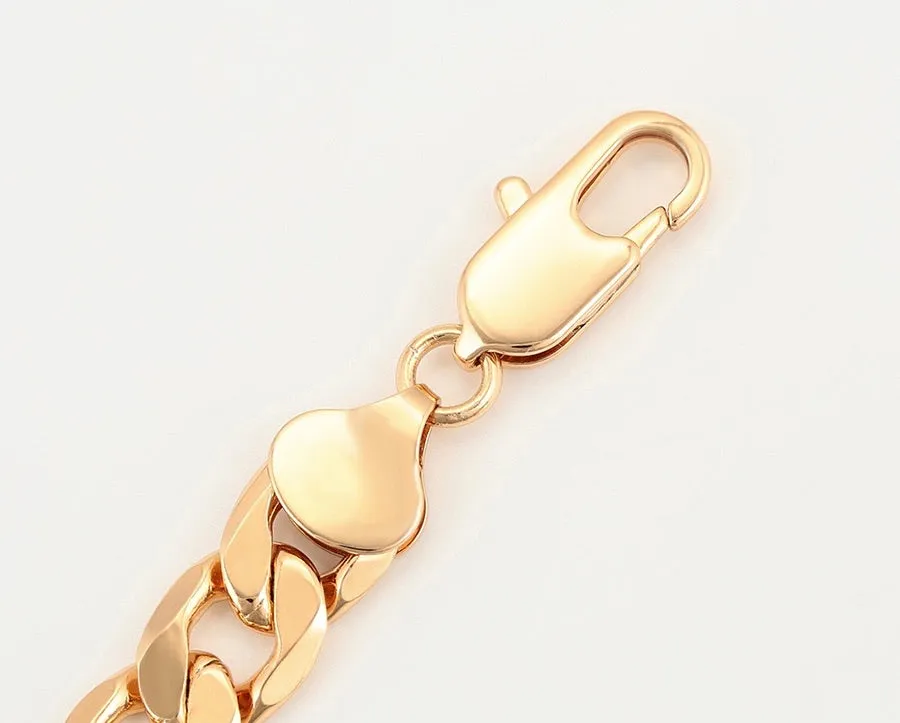 18K Gold Plated Figaro Chain Necklace