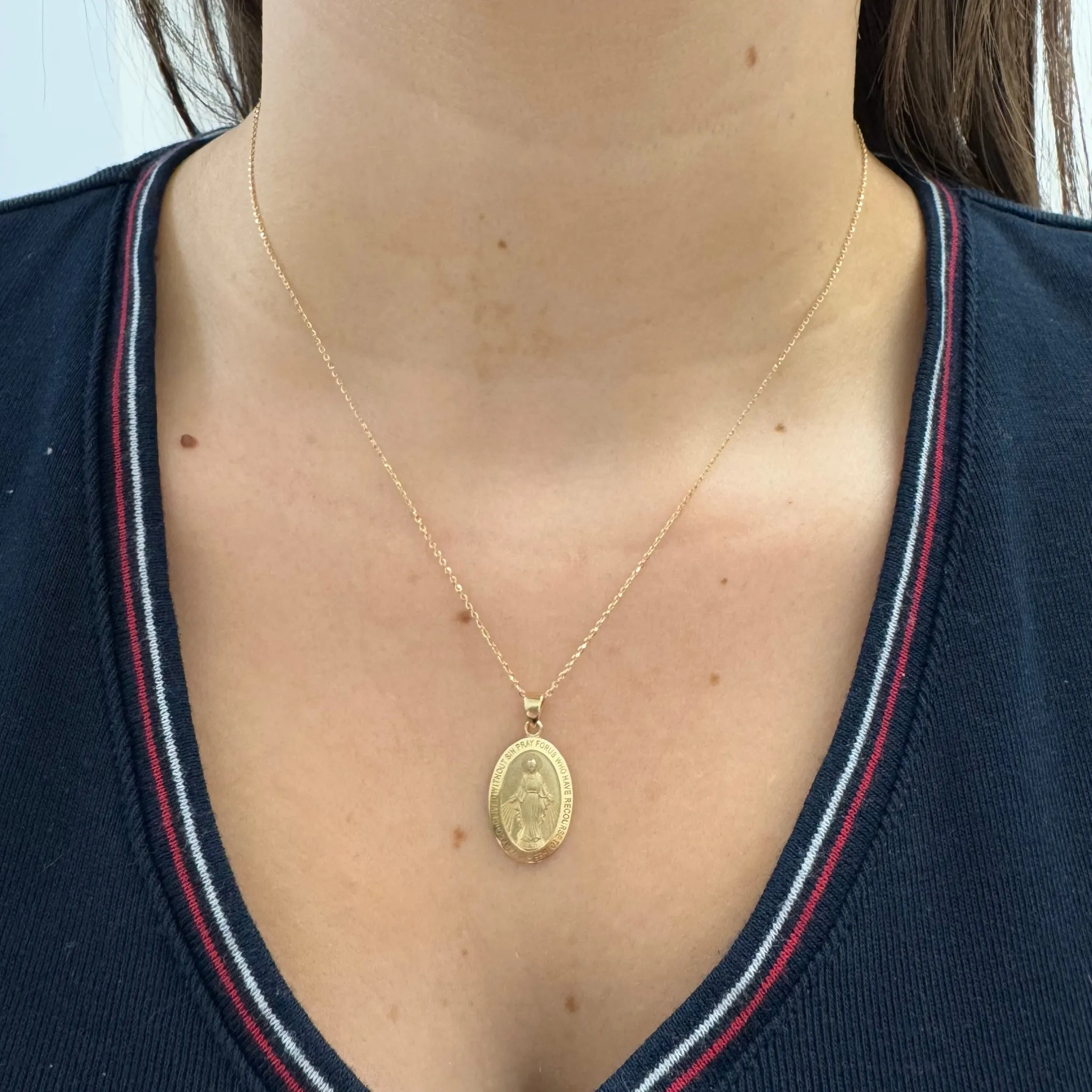 18mm Oval Miraculous Medal