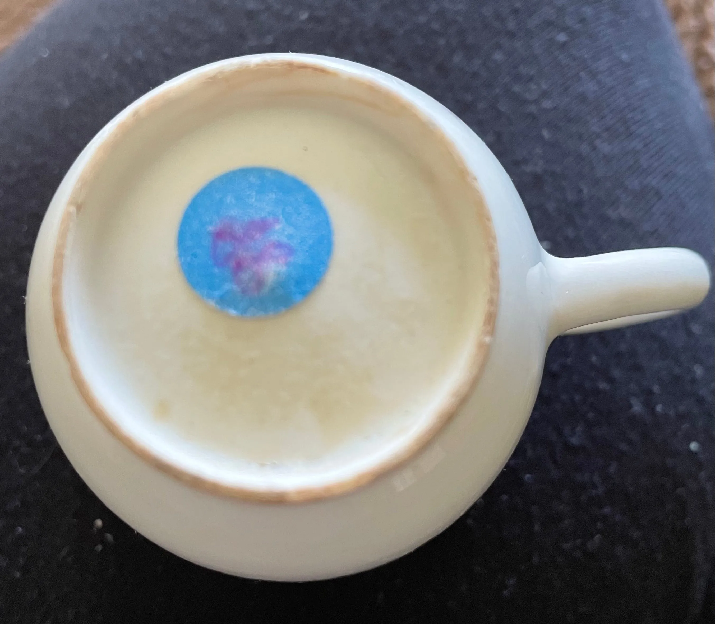 18th Century Bow Porcelain Printed Coffee Cup