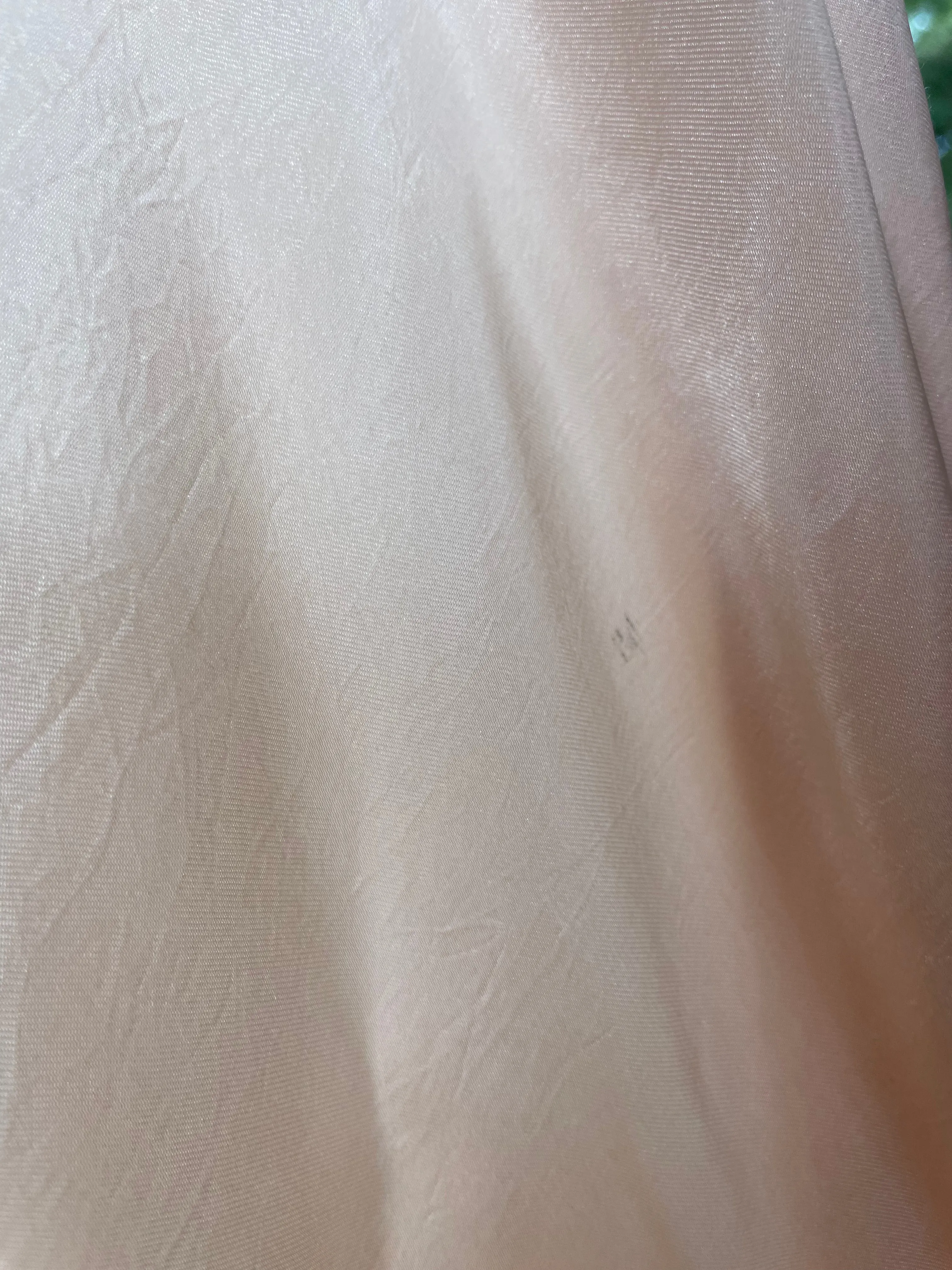 1940s Inset Lace Rayon Ballet Pink Bias Cut Slip Dress