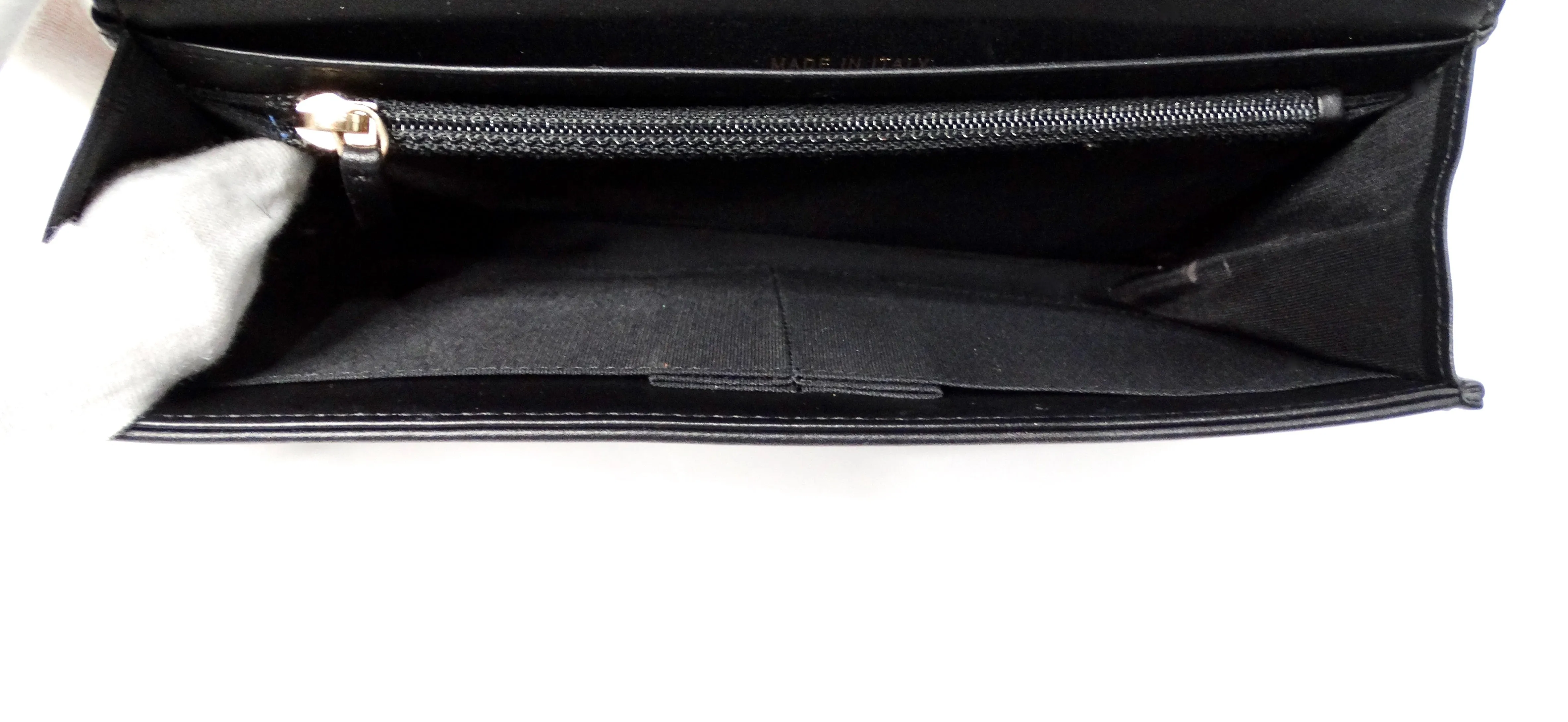 2015 Chanel Two-Toned Metallic Lambskin Boy Clutch With Chain