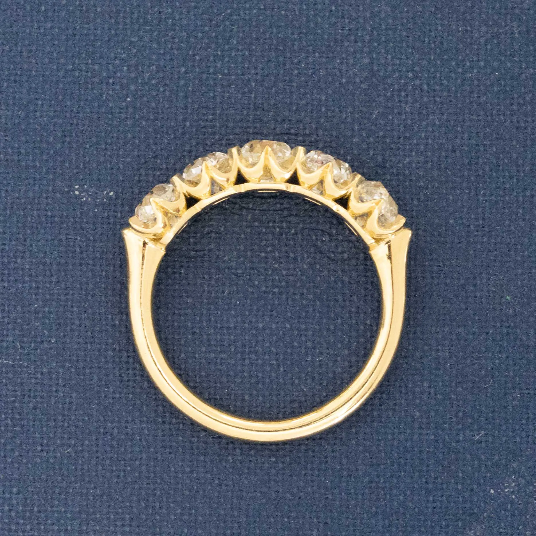 2.07ctw Old Mine Cut Diamond 5-Stone Band