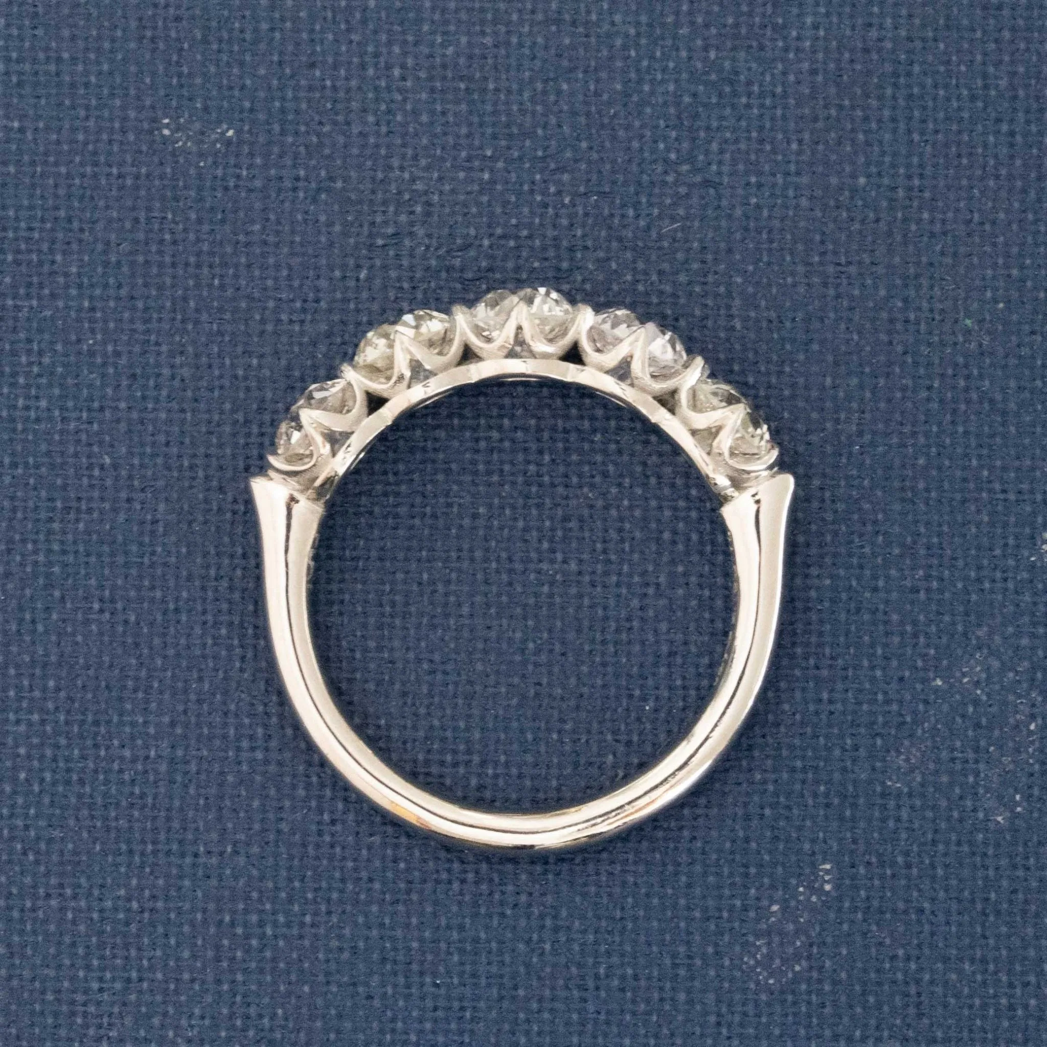 2.13ctw Old European Cut Diamond 5-Stone Band