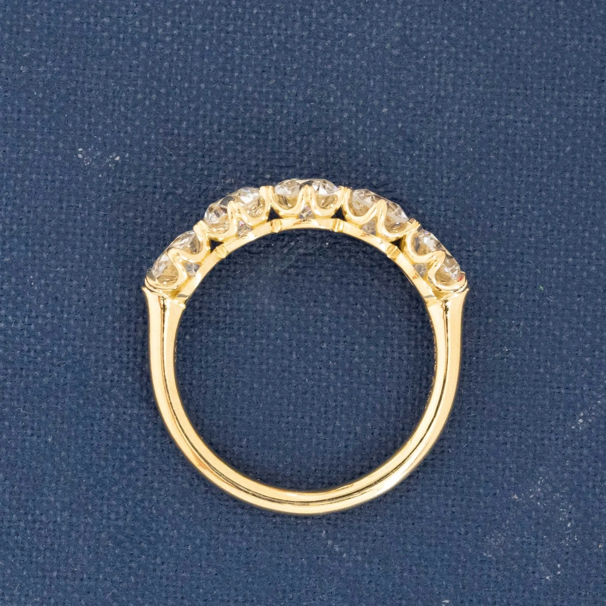 2.48ctw Old European Cut Diamond 5-Stone Band