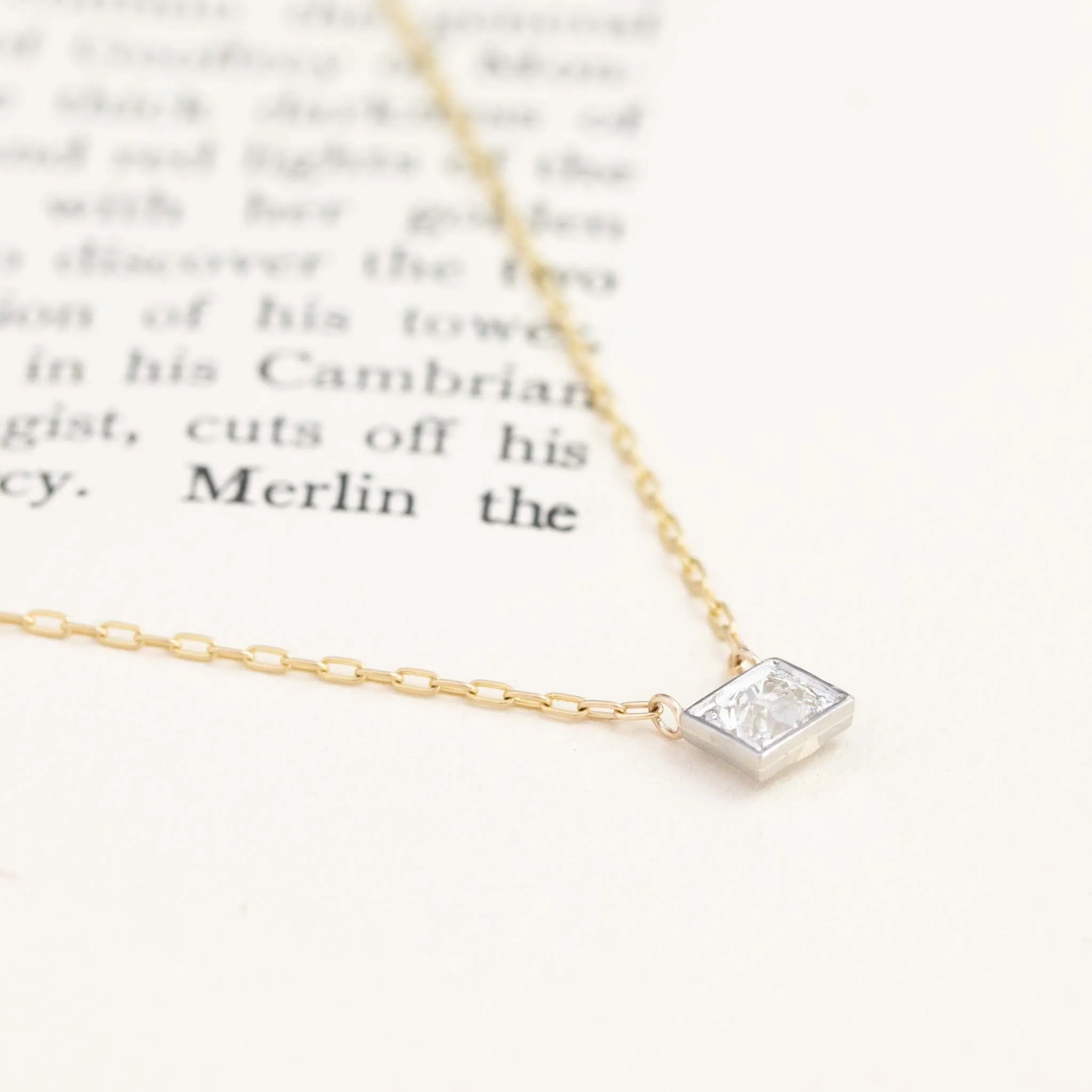 .32ct Antique Oval Mine Cut Diamond Conversion Pendant