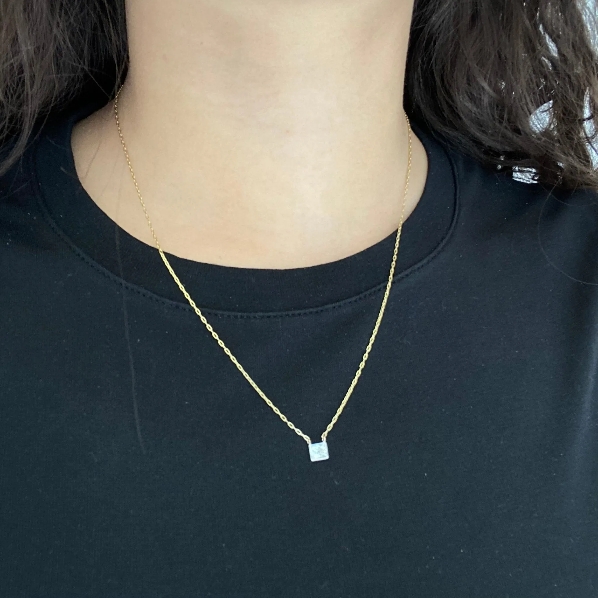 .32ct Antique Oval Mine Cut Diamond Conversion Pendant
