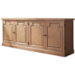 4-Door Sideboard Rustic Smoke