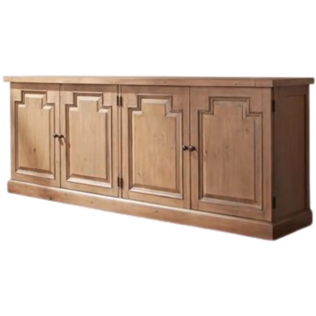 4-Door Sideboard Rustic Smoke