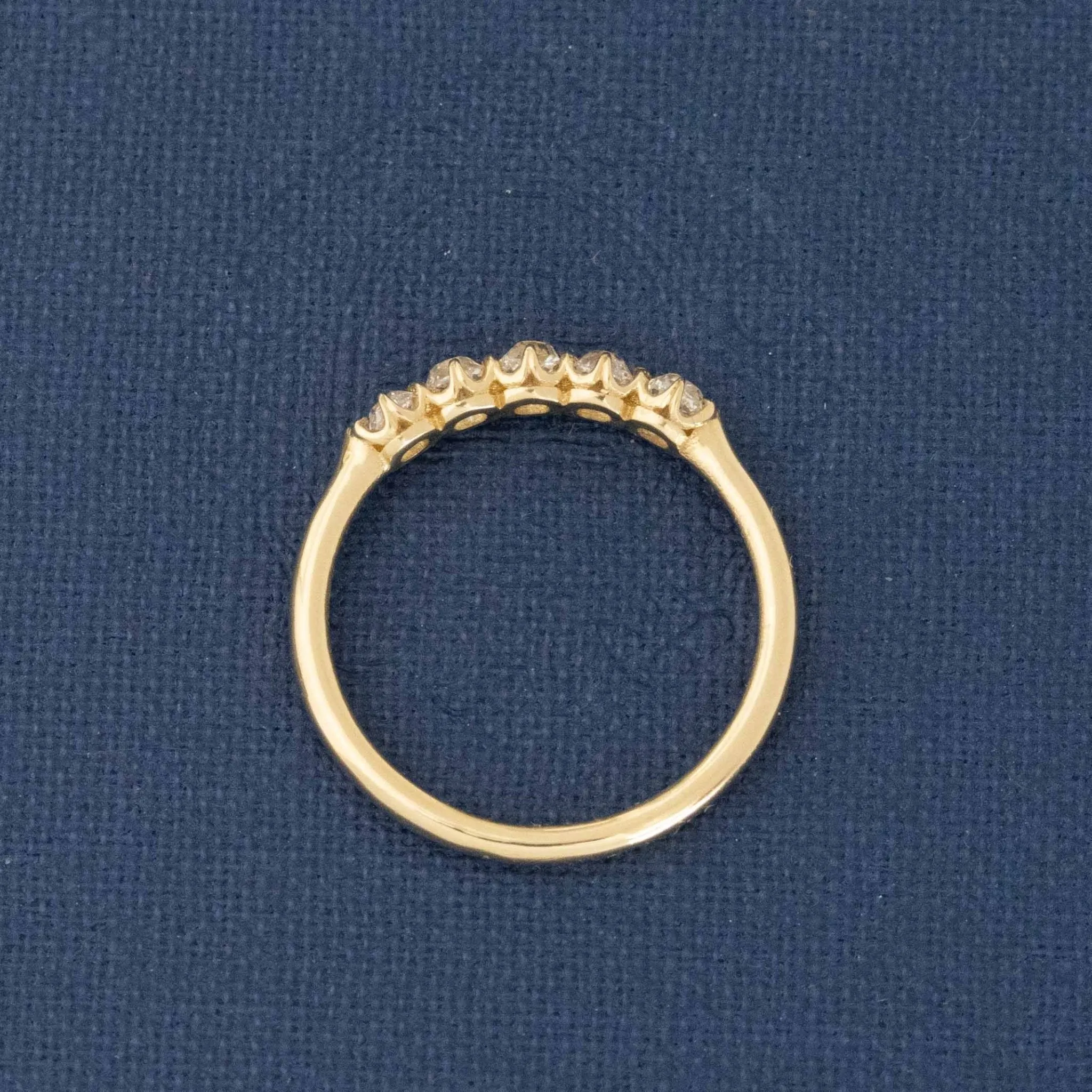.42ctw Petite Old Mine Cut Diamond 5-Stone Band