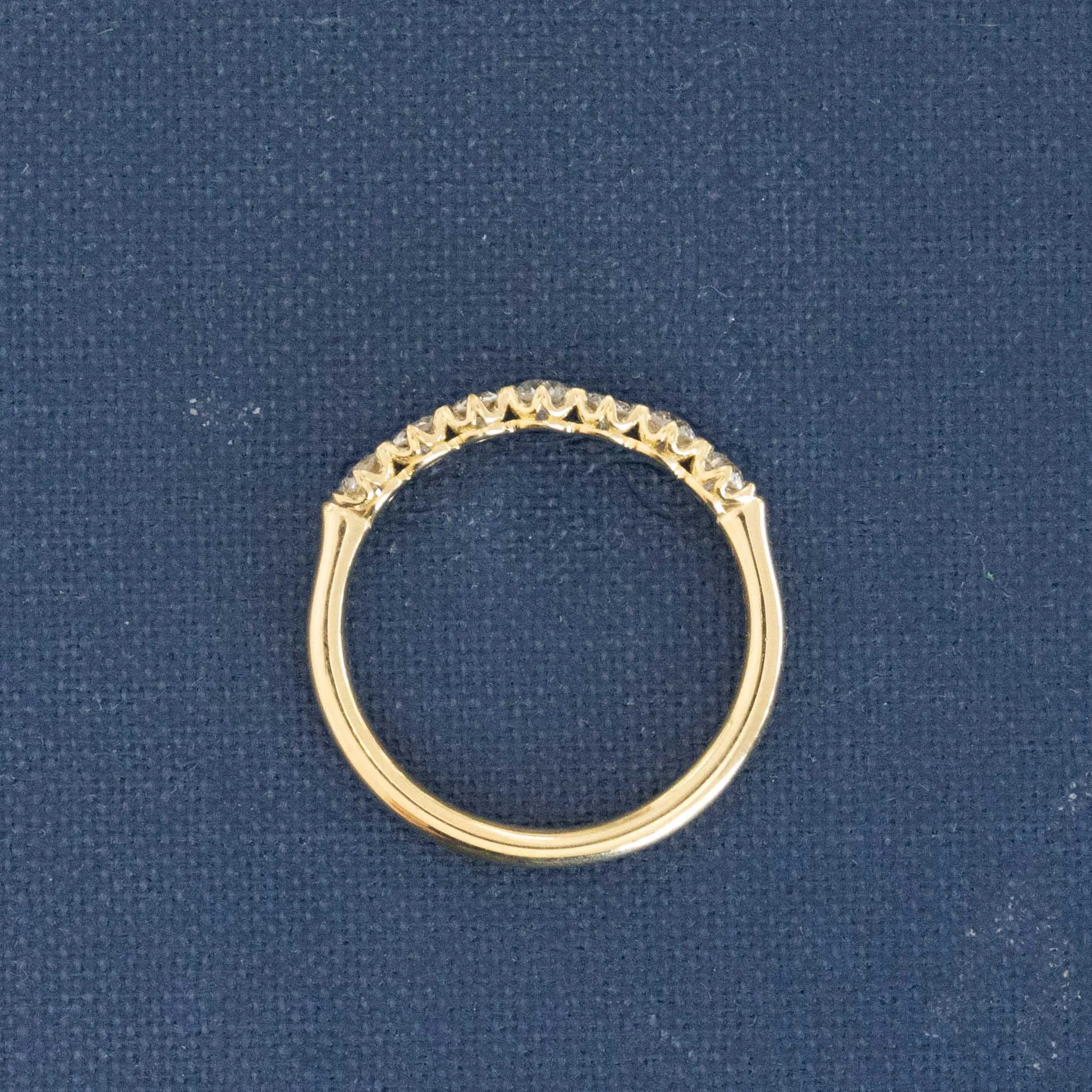 .45ctw Old European Cut Diamond Half-Hoop Band