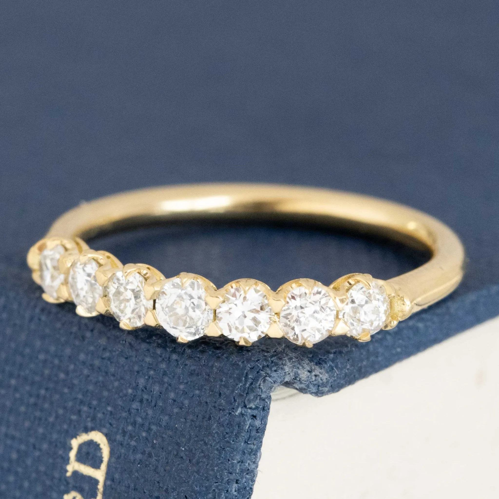 .45ctw Old European Cut Diamond Half-Hoop Band