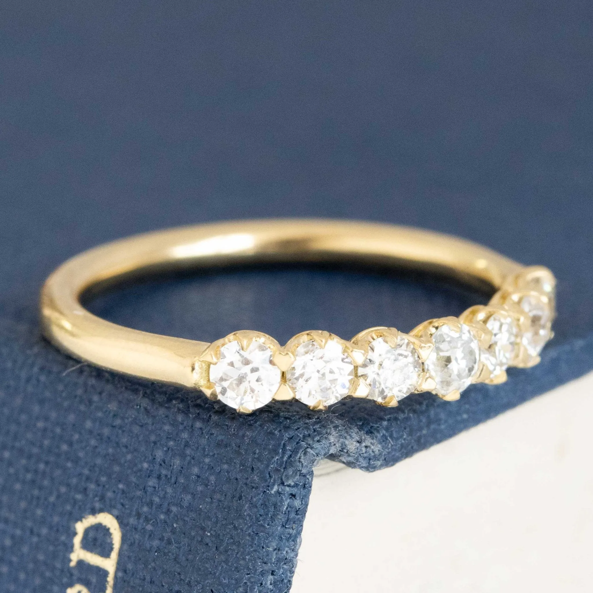 .45ctw Old European Cut Diamond Half-Hoop Band