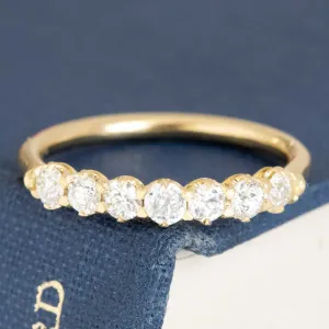 .45ctw Old European Cut Diamond Half-Hoop Band