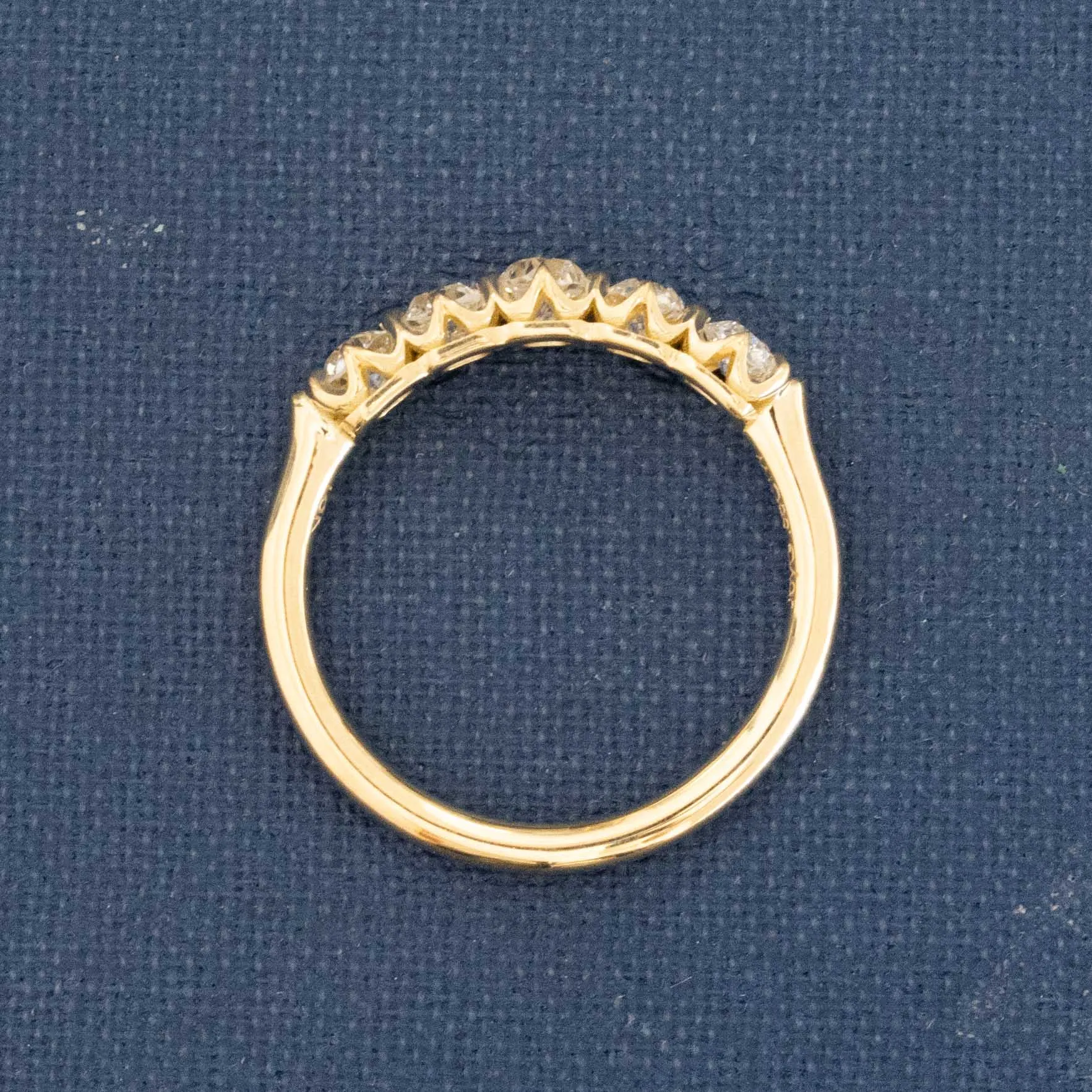 .58ctw Petite Old European Cut Diamond 5-Stone Band