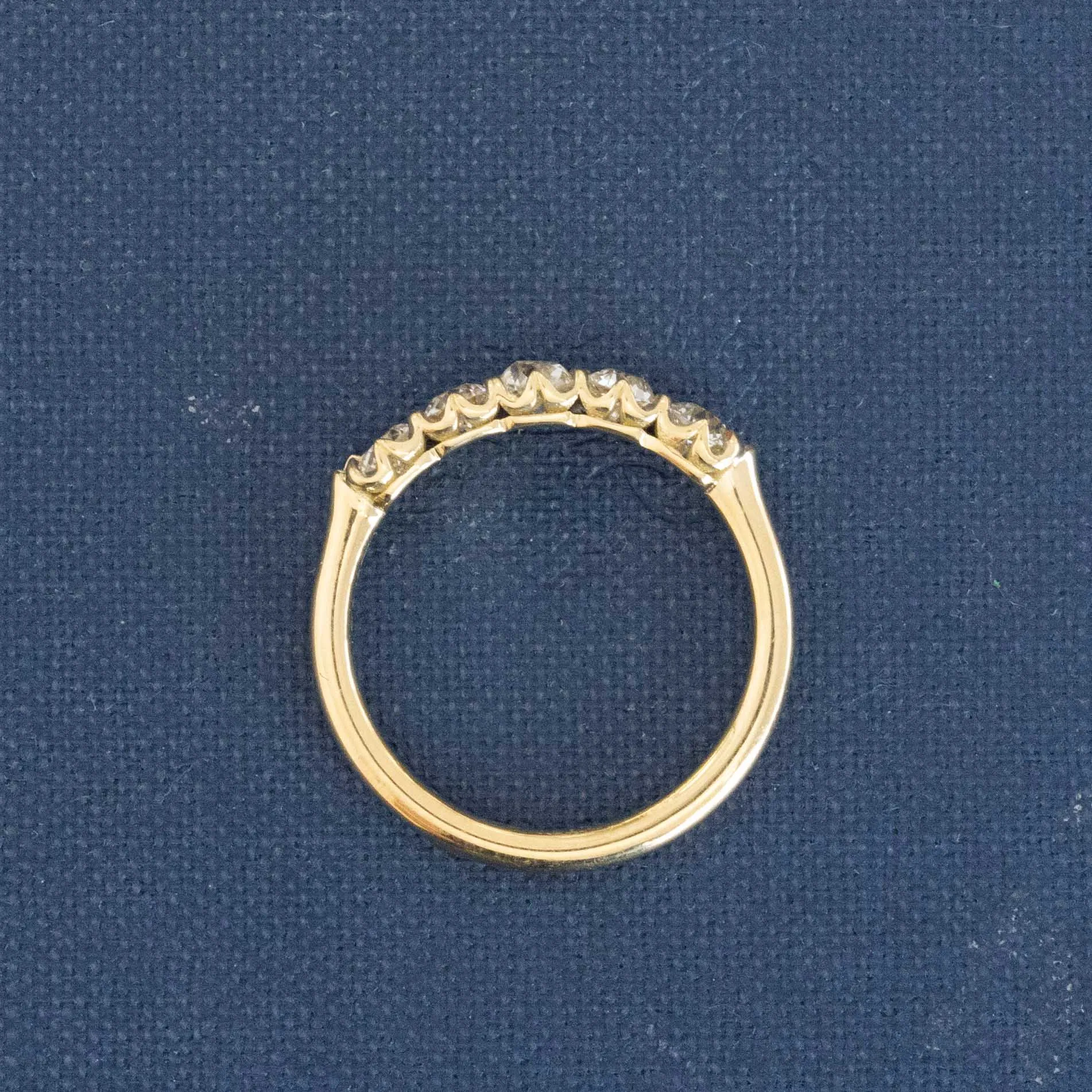 .69ctw Old European Cut Diamond 5-Stone Band