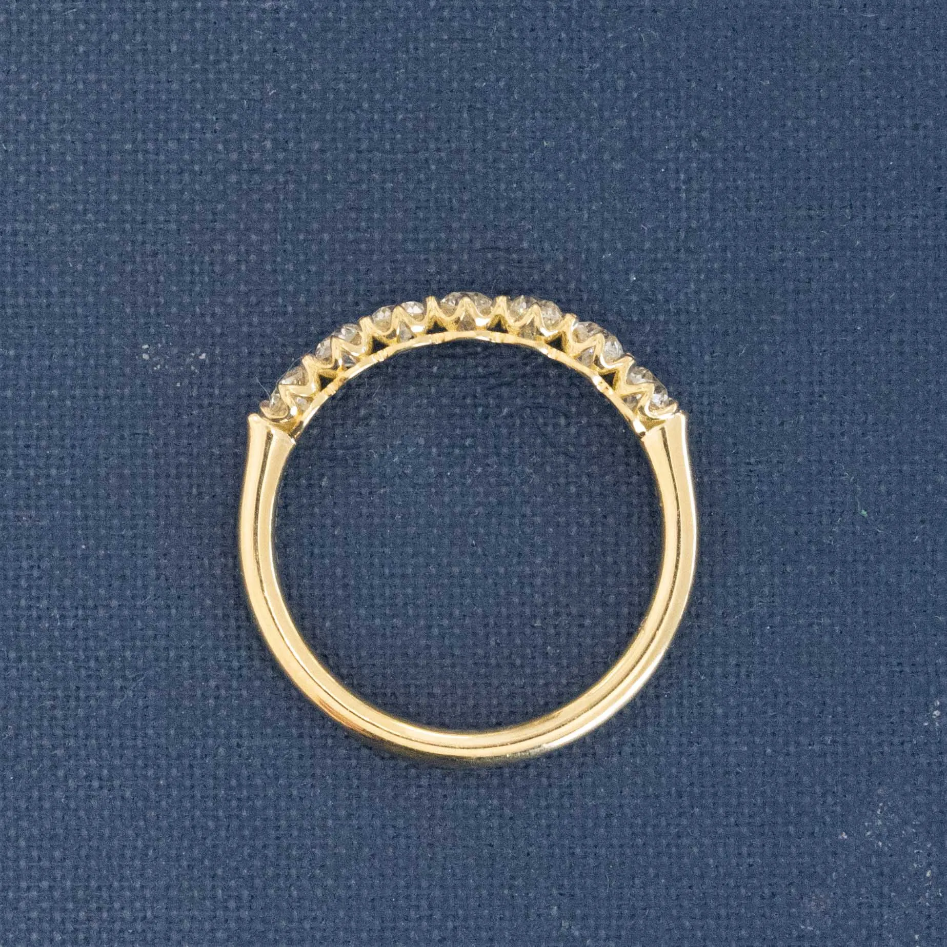 .70ctw Old European Cut Diamond Half-Hoop Band