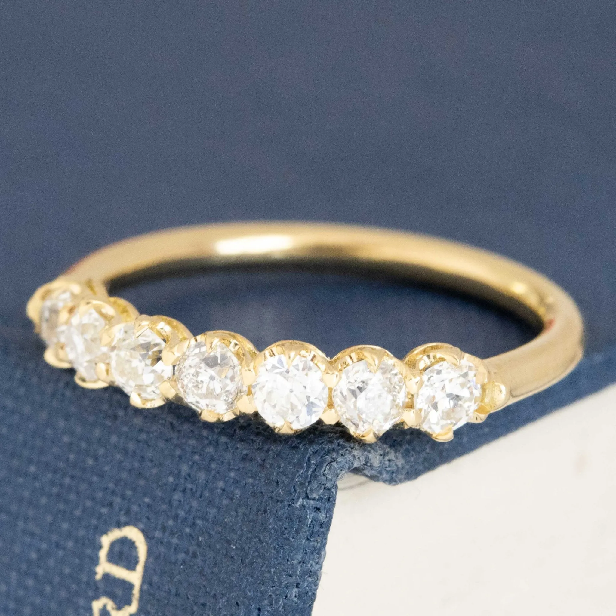 .70ctw Old European Cut Diamond Half-Hoop Band