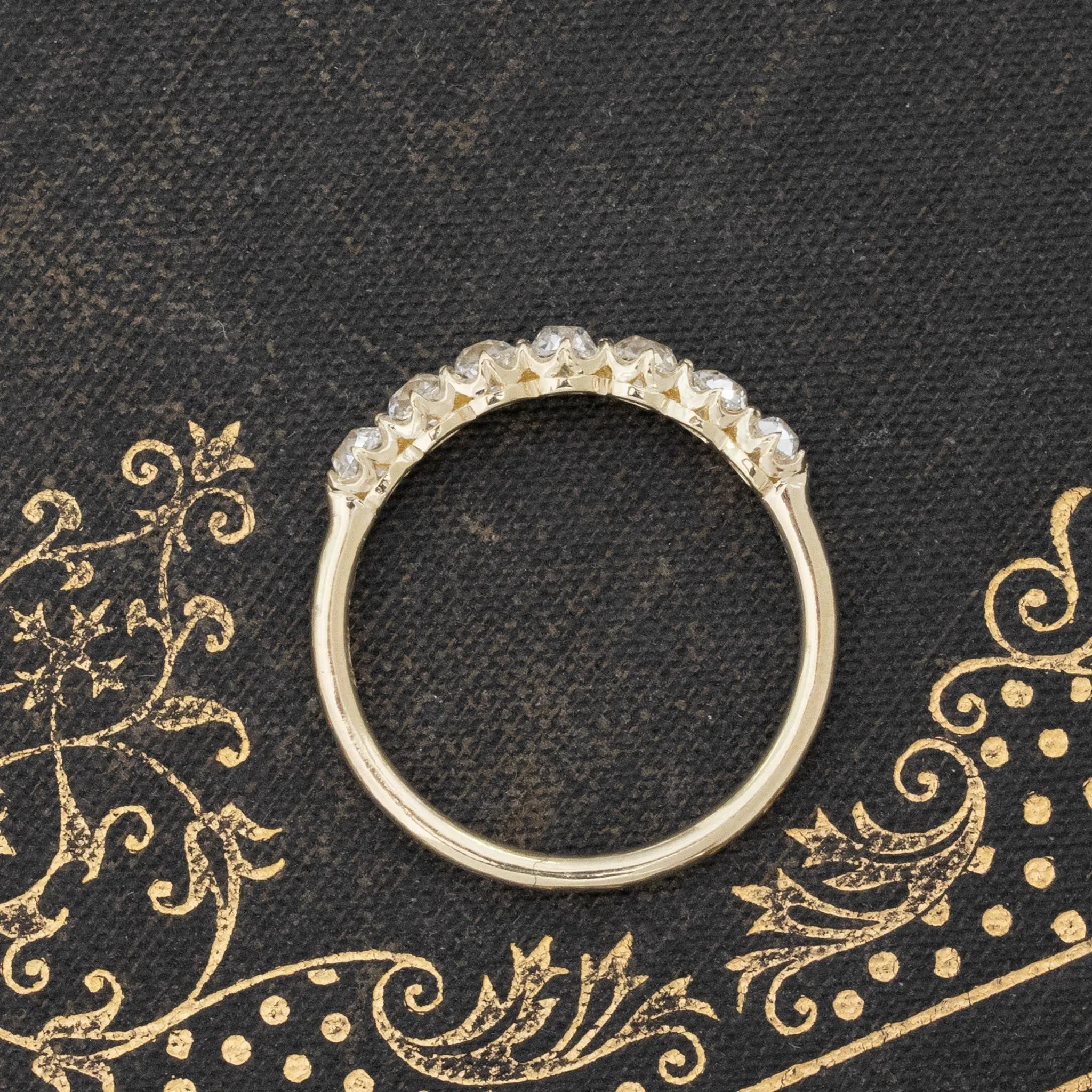 .84ctw Petite Old Mine Cut Diamond 7-Stone Band