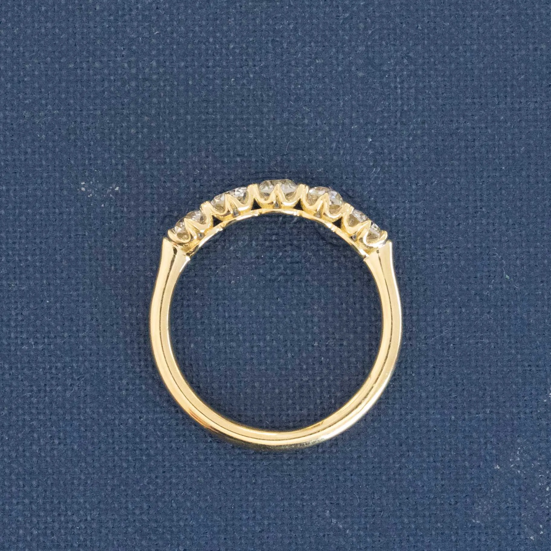 .86ctw Old European Cut Diamond 5-Stone Band