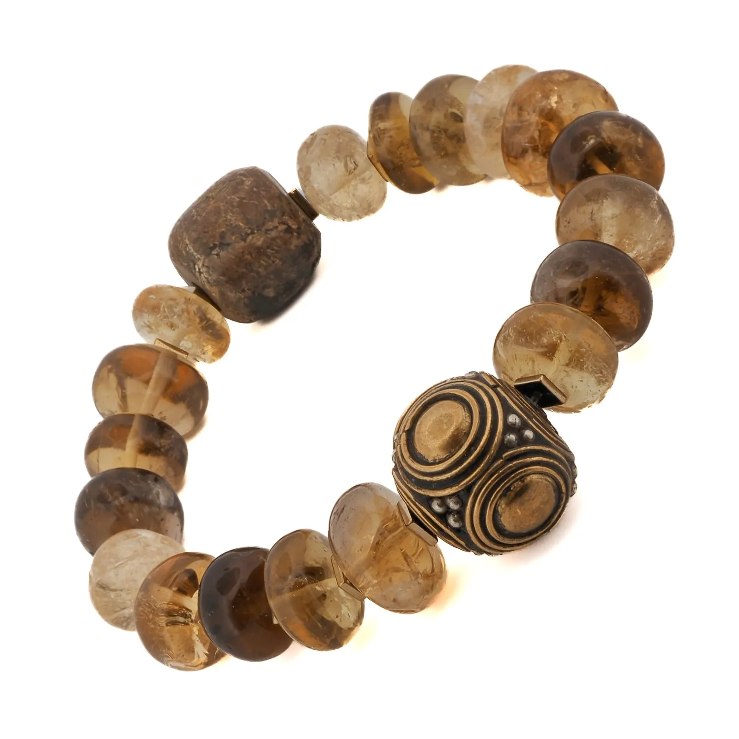 Abundance & Success Citrine Stone Beaded Bracelet
