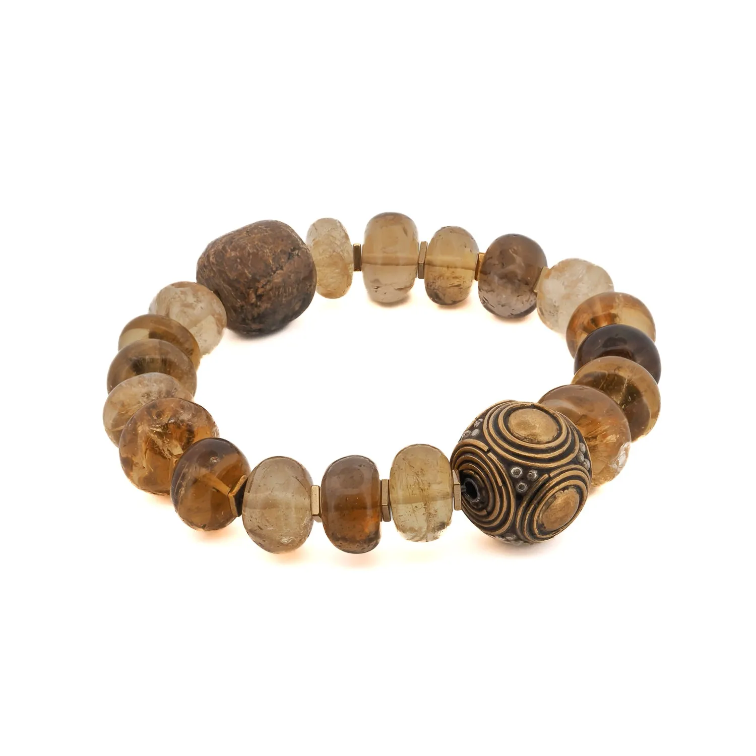 Abundance & Success Citrine Stone Beaded Bracelet