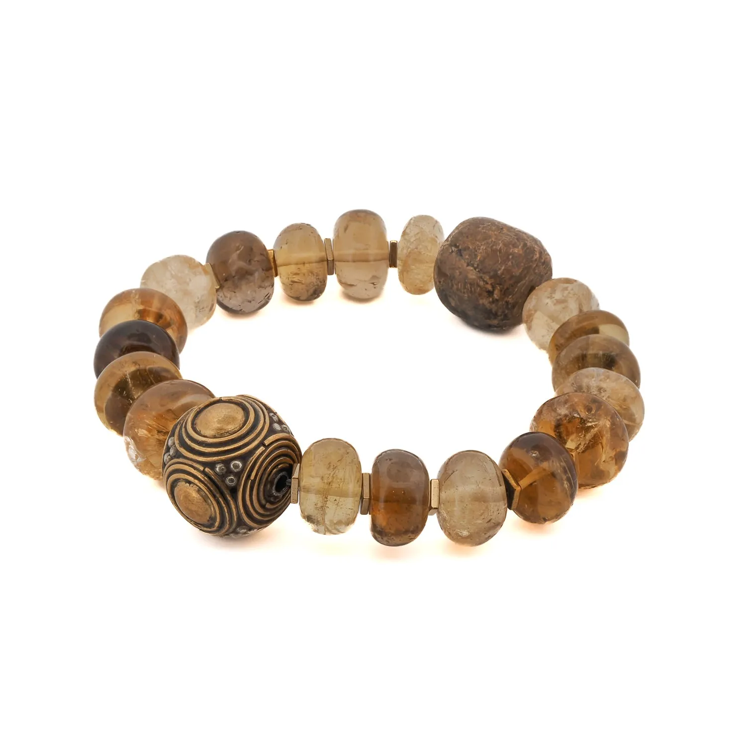 Abundance & Success Citrine Stone Beaded Bracelet