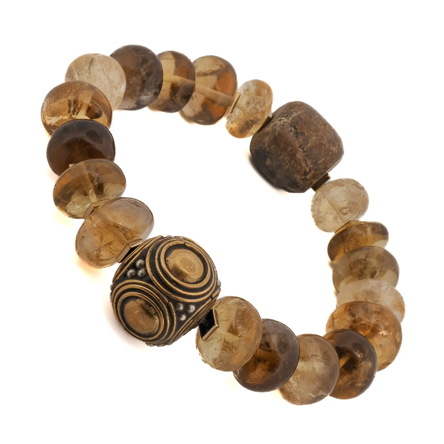 Abundance & Success Citrine Stone Beaded Bracelet