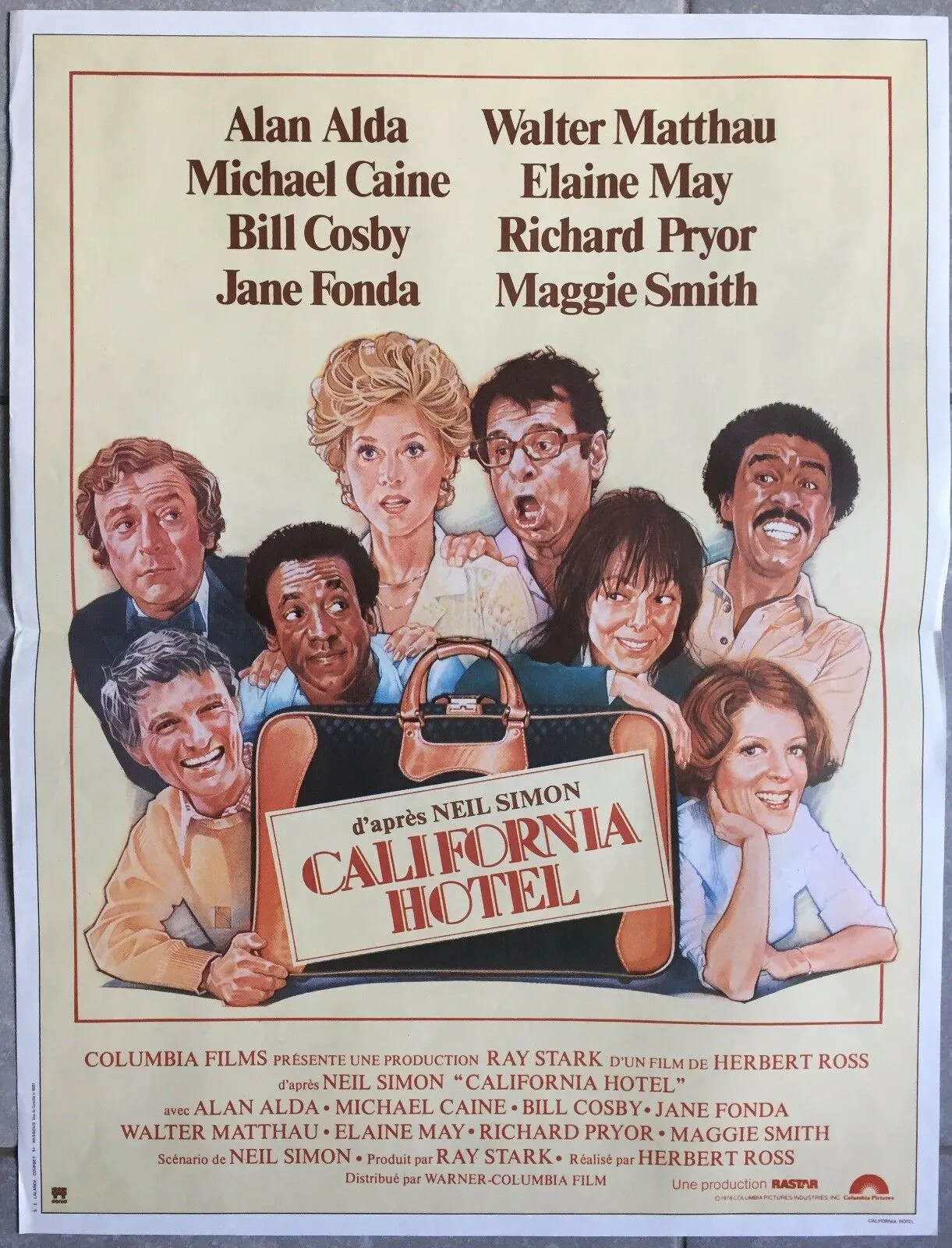 Affiche CALIFORNIA HOTEL California Suite JANE FONDA Alan Alda 40x60cm *