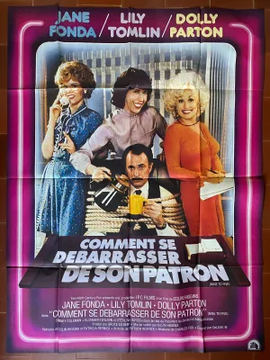 Affiche COMMENT SE DEBARRASSER DE SON PATRON Colin HIGGINS Jane FONDA 120x160cm