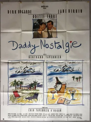 Affiche DADDY NOSTALGIE Bertrand Tavernier JANE BIRKIN Dirk Bogarde *