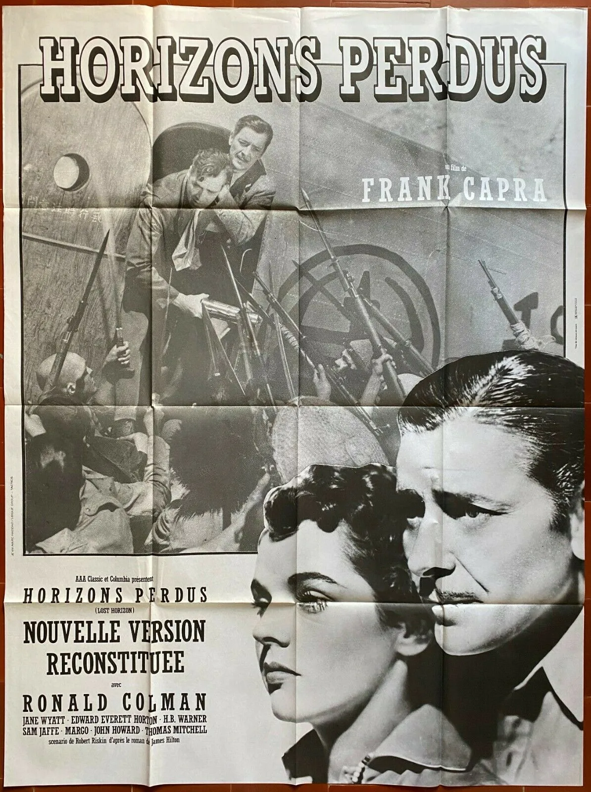 Affiche HORIZONS PERDUS Lost Horizon FRANK CAPRA Ronald Colman 120x160cm