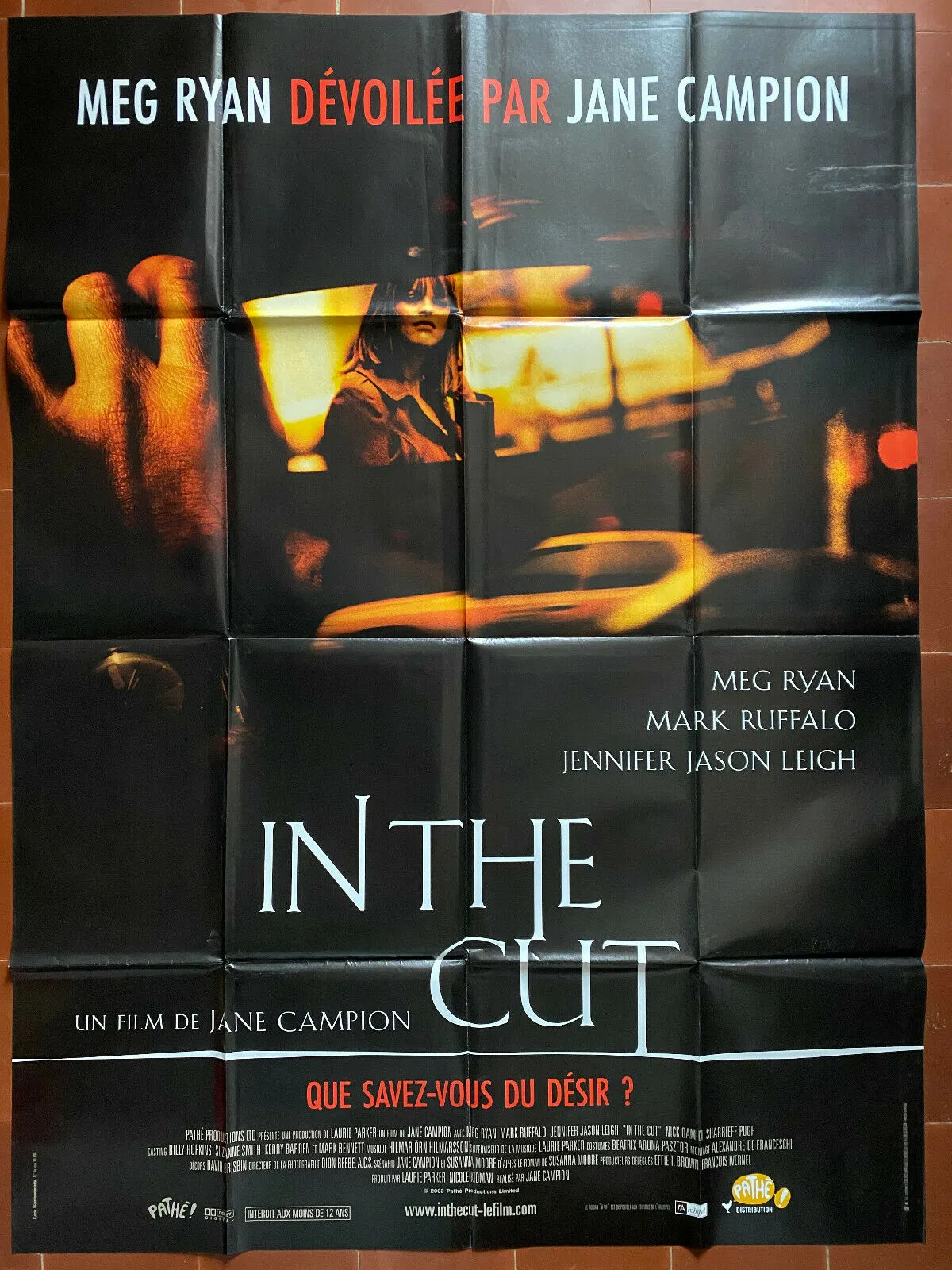 Affiche IN THE CUT Jane CAMPION Meg RYAN Mark RUFFALO Kevin BACON 120x160cm