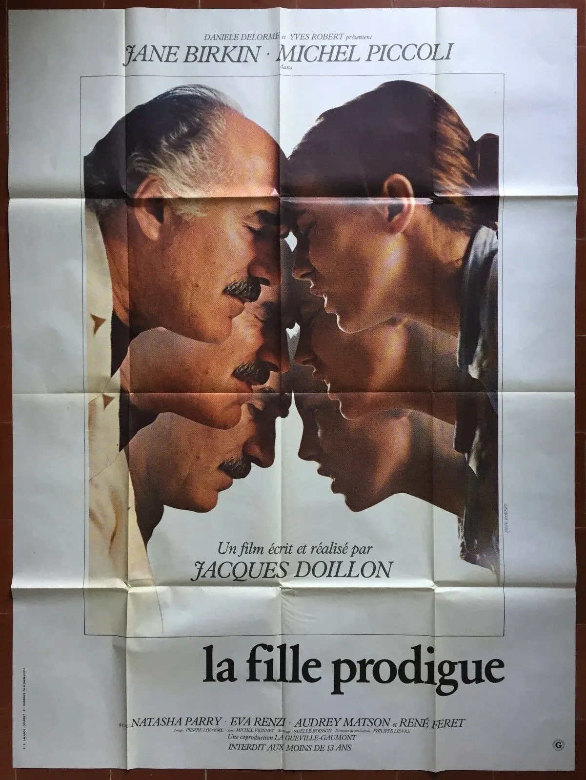 Affiche LA FILLE PRODIGUE Jacques Doillon JANE BIRKIN Michel Piccoli 120x160cm *