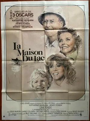 Affiche LA MAISON DU LAC On gold pond KATHARINE HEPBURN Henry Fonda 120x160cm