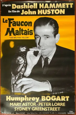Affiche LE FAUCON MALTAIS Maltese Falcon HUMPHREY BOGART Film-Noir 80x120cm