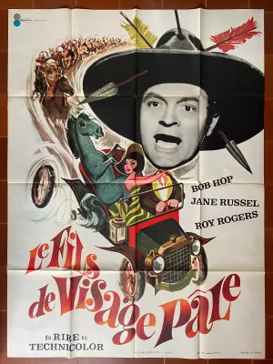 Affiche LE FILS DE VISAGE PALE Son of Paleface BOB HOPE Jane Russell 120x160cm