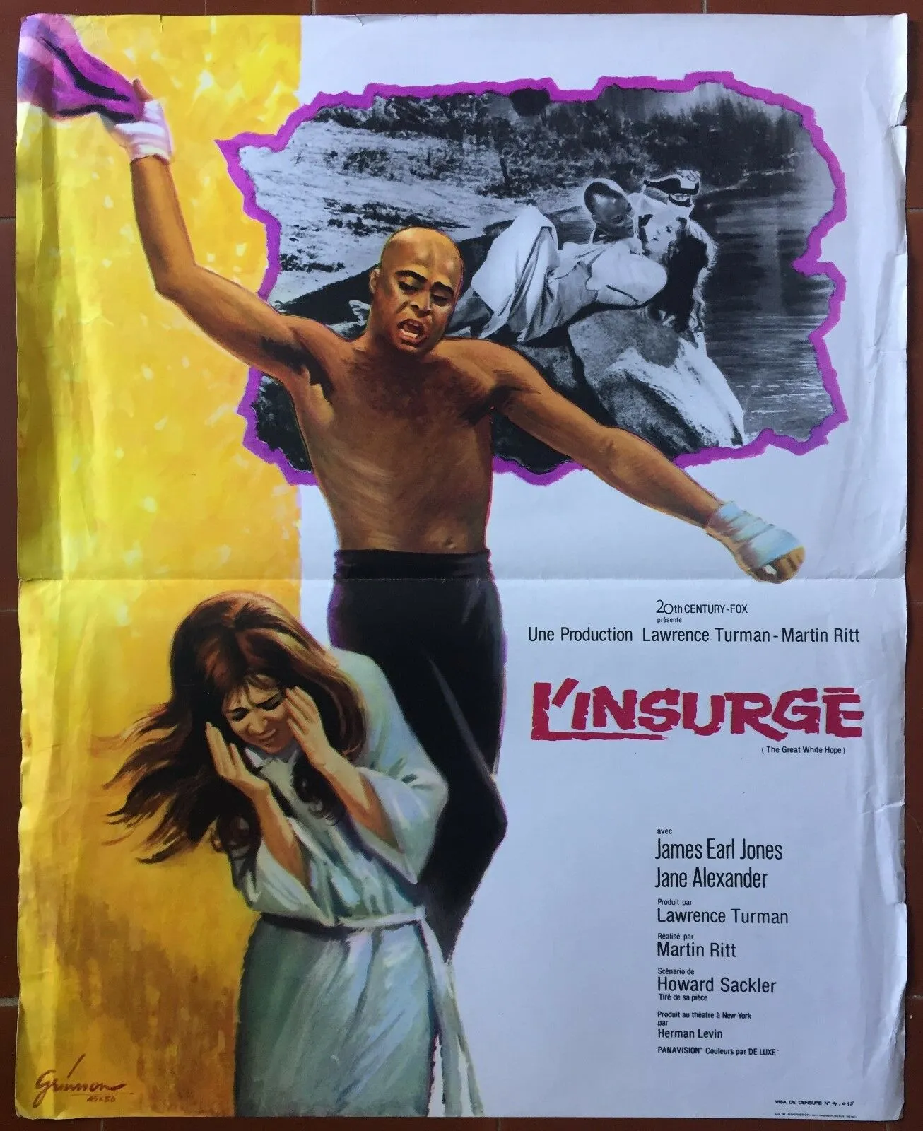 Affiche L'INSURGE Great White Hope JEAMES EARL JONES Boxe Martin Ritt 45x57cm *