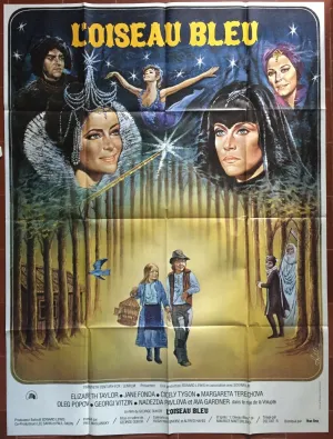 Affiche L'OISEAU BLEU Blue Bird ELIZABETH TAYLOR Jane Fonda 120x160cm