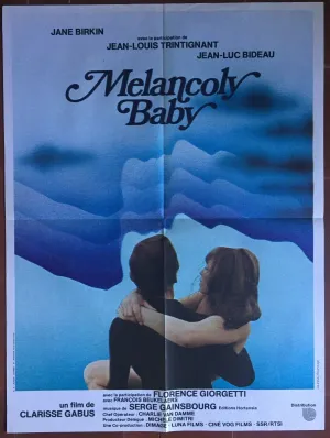 Affiche MELANCOLY BABY Trintignant JANE BIRKIN Jean-Luc Bideau 60x80cm