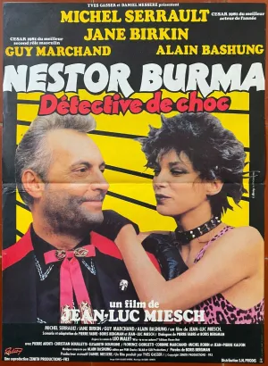 Affiche NESTOR BURMA DETECTIVE DE CHOC Michel Serrault JANE BIRKIN 40x60cm